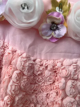 Abito Cerimonia Neonata 18 mesi Rosa