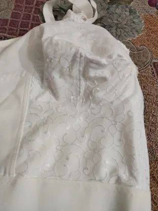 Reggiseno  bianco con pizzo Tg B 110