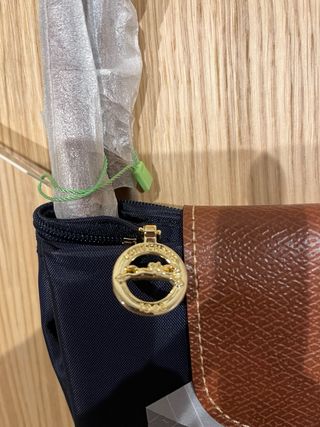 Bolso Longchamp Azul Marrón