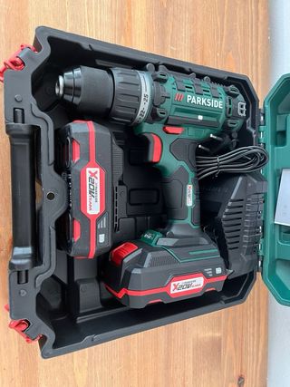 Taladro Atornillador Parkside 2 Baterías