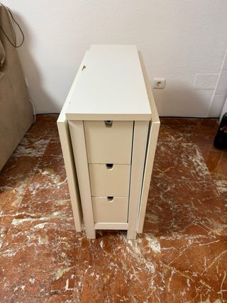 Mesa plegable Ikea blanca madera
