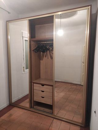 Armario puertas correderas espejo 215x244