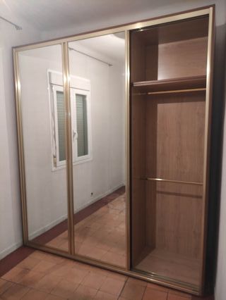 Armario puertas correderas espejo 215x244