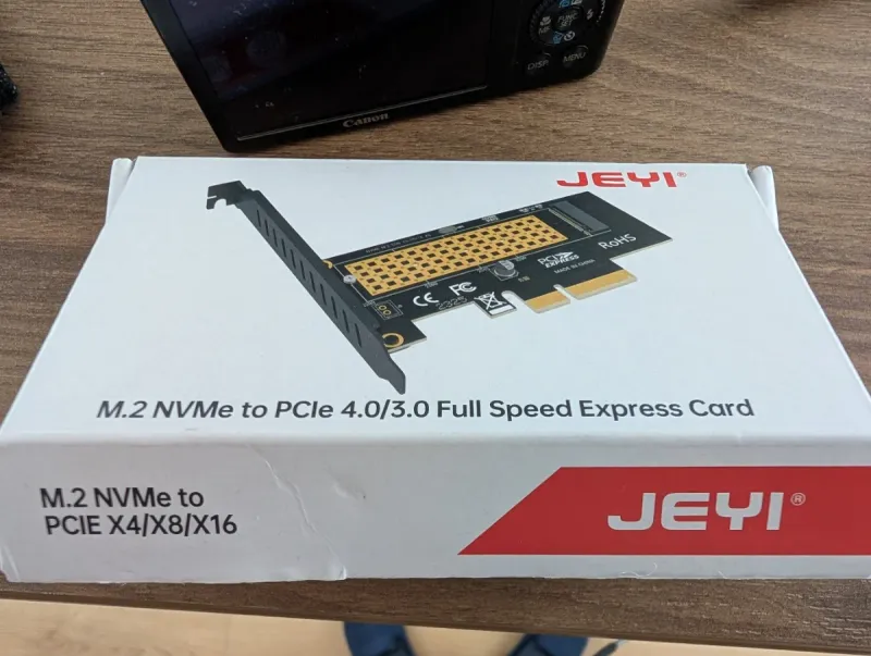 Tarjeta JEYI M.2 NVMe a PCIe 4.0/3.0