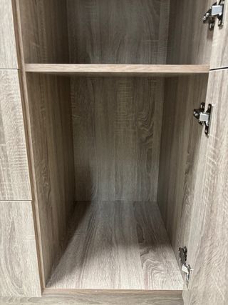 Armario 3 puertas roble con espejo