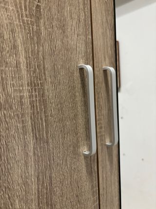 Armario 3 puertas roble con espejo