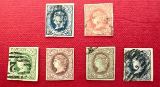 Sellos España 1864 Edifil 63/68