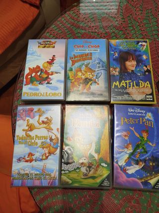 Cintas VHS películas infantiles