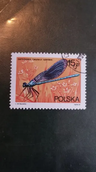 Sellos Polonia Libélulas - lote 99