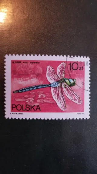 Sellos Polonia Libélulas - lote 99