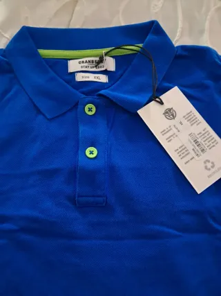 2 Polo Uomo Blu e Bianco