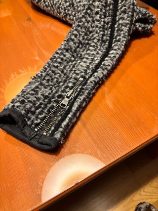 Chaqueta Mango Tweed Gris Talla M