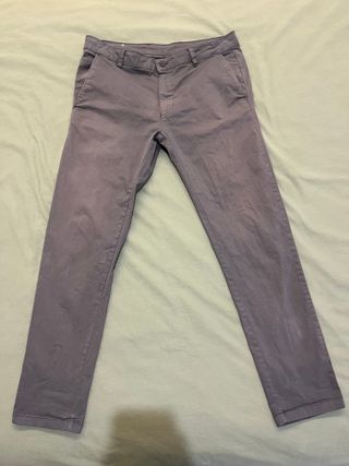 Pantalones chinos Zara grises