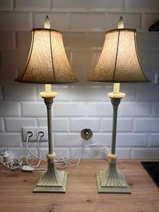 2 candeeiros de mesa 77cm