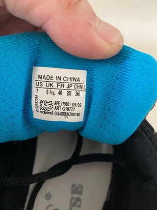 Zapatillas Adidas Negras y Azules