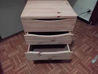 Cajonera de pino 3 cajones