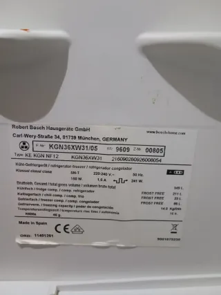 Repuestos Frigorífico-Cong.  Bosch/ Siemens/Balay