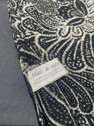 Foulard azul y nero gris