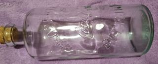 Botella coleccionista de Coca Cola transparente