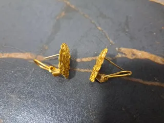 Pendientes Precolombinos - réplica - plata vermeil