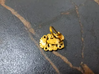 Pendientes Precolombinos - réplica - plata vermeil