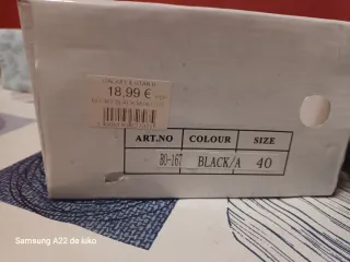 Zapatillas deportivas negras talla 40