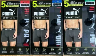 Puma Boxer Uomo 5 Pezzi Taglia l