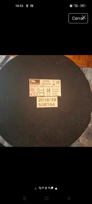 Lámpara Esferas Cromada Vidrio Metal