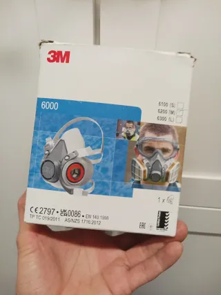 2 Mascarillas 3M con 6 pares de filtros