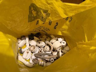 Lote Accesorios Baño Porcelana Vintage