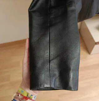 Chaqueta de piel Tazze Negra