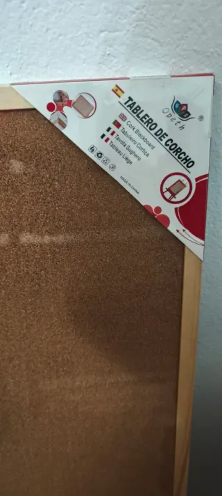 Tablero de corcho sin estrenar