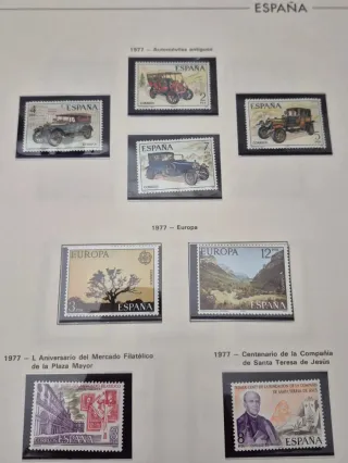 Sellos España 1976-82 .7 año completos Hoja Edifil