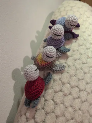 4 Tartarughe Amigurumi Fatte a Mano