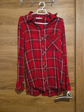 Camisa Easy Wear cuadros roja
