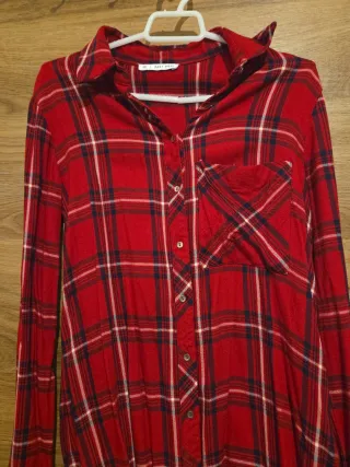 Camisa Easy Wear cuadros roja