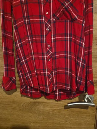 Camisa Easy Wear cuadros roja