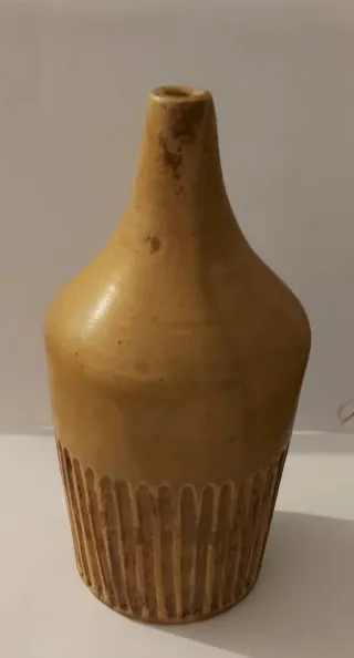 Jarrón Decorativo Gres Beige y Marrón