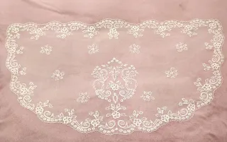 Mantilla Fallera Blanca