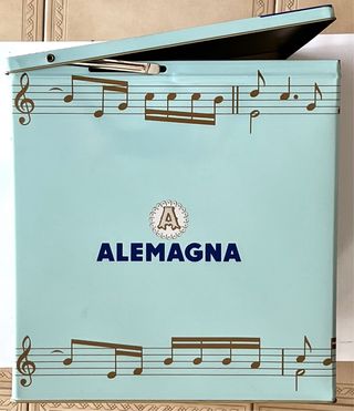 Scatola latta vintage Alemagna anni '80