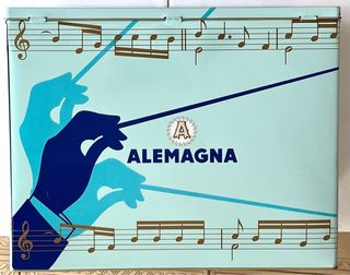 Scatola latta vintage Alemagna anni '80