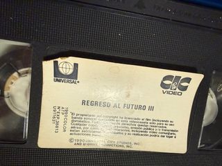 VHS Regreso al Futuro III