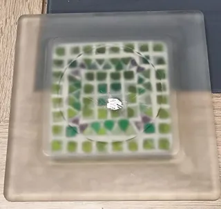 Platillo/Cenicero/Posavasos Mosaico Cristal