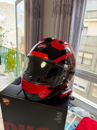 Casco Arai RX-7V Ducati Corse + Cardo Packtalk