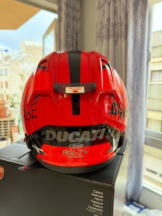 Casco Arai RX-7V Ducati Corse + Cardo Packtalk