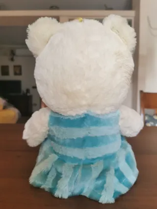 Orsetto peluche morbidissimo azzurro