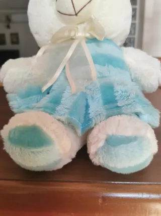 Orsetto peluche morbidissimo azzurro
