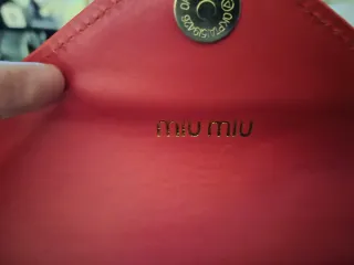 Portafoglio Miu Miu Rosso