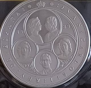 Moneda 10000 Pesetas 1989 Juan Carlos I