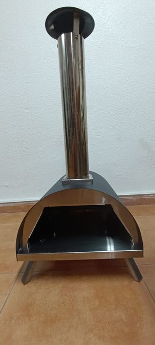 Horno acero inoxidable para pizza, exterior Nero